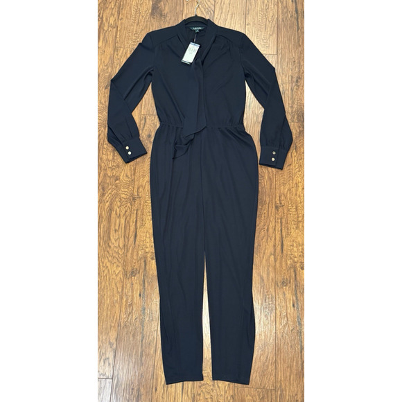 Lauren Ralph Lauren NWT Jumpsuit Navy Classic Stretch - Women's Size M - Picture 9 of 14